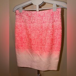 Antonio Melani Hot Pink & White Tweed Pencil Skirt